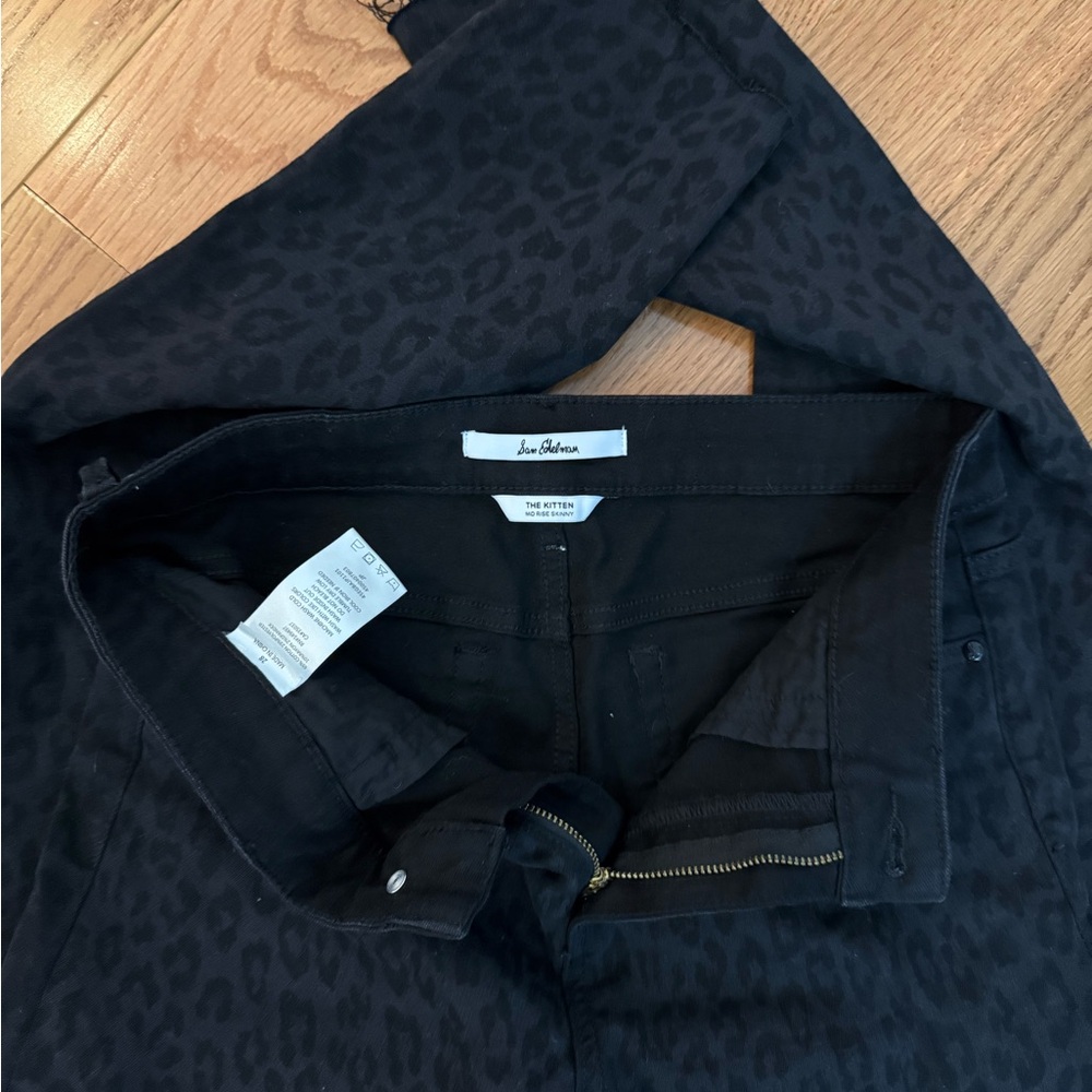 Sam Edelman Charcoal Mid Rise Skinny Pants